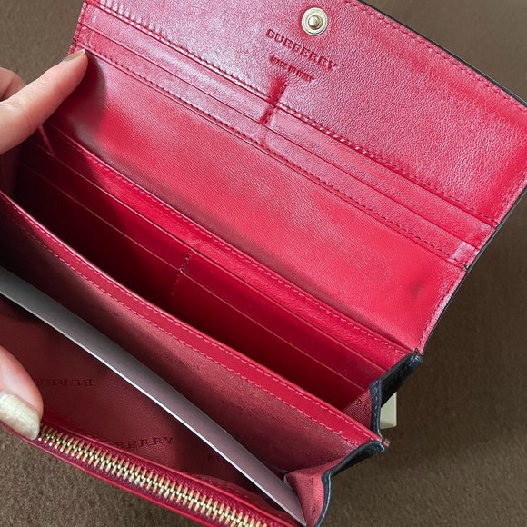 Burberry Vintage Check and Leather Continental Wallet - Picture 6 of 8